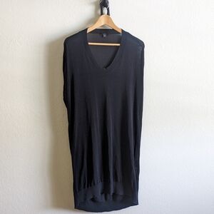Cos Black Shirred dress S size